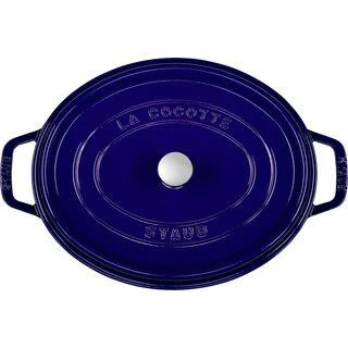 Staub Oval Cocotte, 31cm ketaus, tamsiai mėlyna