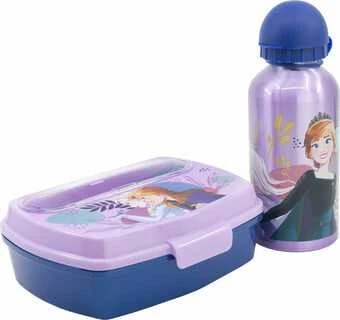 STOR Pikniko rinkinys Mickey Mouse Fun-Tastic Sumuštinių keptuvė 400 ml Prietaisai Butelis Aliuminis