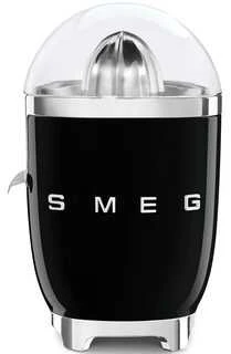 Smeg Citrusinių vaisių sulčiaspaudė CJF11BLEU, blizgi juoda