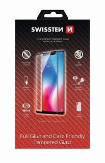 „Swissten“ viso veido 5D grūdintas stiklas „Samsung Galaxy A40“ juodas