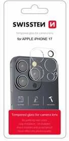 „Swissten“ grūdintas stiklas kameros objektyvui Apple iPhone 17 telefonui