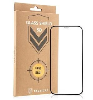 Tactical apsauginis stiklas Shield 5D skirtas Apple iPhone 13 Pro Max/14 Plus su juodos spalvos krašteliu