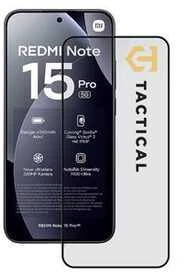 Tactical Apsauginis stiklas Shield 5D skirtas Xiaomi Redmi Note 15 Pro Juodas