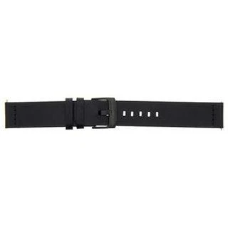 Išmaniojo laikrodžio odinis Tactical dirželis, Juodo spalvos, 22mm