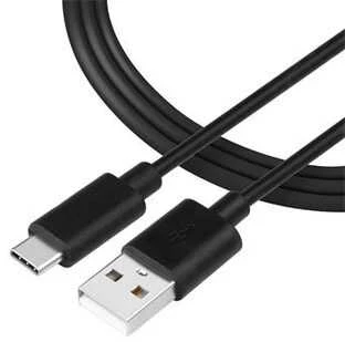 Tactical Smooth Thread kabelis USB-A/USB-C 0.3m juodos spalvos