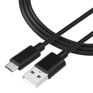 Tactical Smooth Thread kabelis USB-A/USB-C 1m juodos spalvos