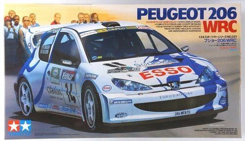 Tamiya Peugeot 206 WRC 1/24 plastikinis surenkamas modelis