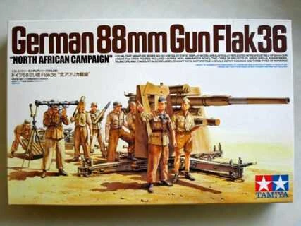 Tamiya - German 88mm Gun FlaK 36/37, 1/35, 35017