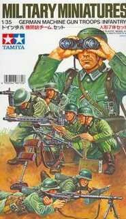 Tamiya Vokiečių kulkosvaidžių kariai 1/35 plastikinių figūrėlių rinkinys