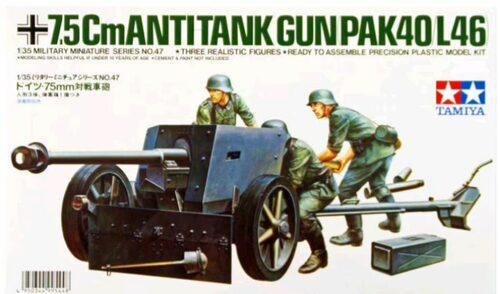 Plastikinės figūrėlės Tamiya 1:35 WWII German Pak, 7.5 cm