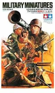 „Tamiya“ – JAV ginklų ir minosvaidžio komandos rinkinys, 1/35, 35086, spalvotas
