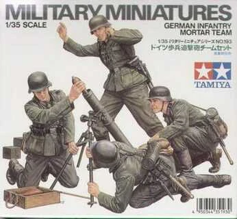 Tamiya Vokiečių pėstininkų minosvaidžio komanda 1/35 plastikinis modelis (35193)