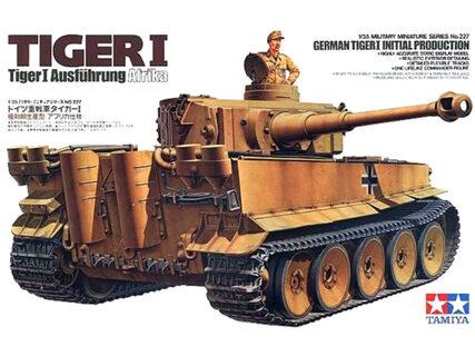 Tamiya vokiečių tankas Tiger I (ankstyvos gamybos) 1/35 35227