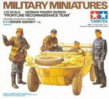 Tamiya – Vokietijos tankininkų divizijos priekinės linijos žvalgybos komanda, 1/35, 35253
