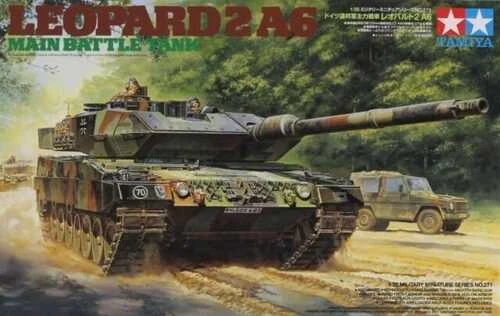 Tamiya – pagrindinis mūšio tankas „Leopard 2A6“, 1/35, 35271