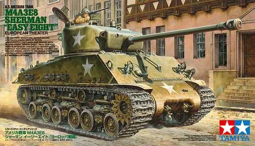 Tamiya M4A3E8 Sherman Easy Eight 1/35 plastikinis surinkimo rinkinys 35346