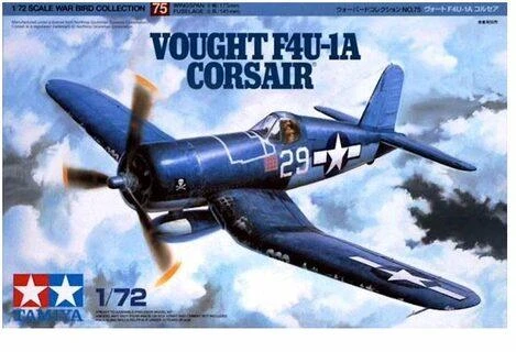 Tamiya Vought F4U-1A Corsair 1/72 plastikinis lėktuvo rinkinys (60775)