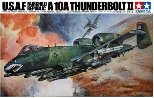 Tamiya – USAF Fairchild Republic A-10A Thunderbolt II, 1/48, 61028