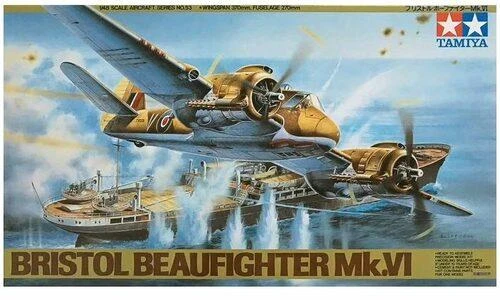 Tamiya Bristol Beaufighter Mk.VI 1/48 plastikinis lėktuvo rinkinys