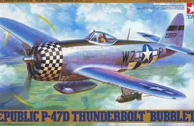 Tamiya - Republic P-47D Thunderbolt "Bubbletop", 1/48, 61090, spalvota