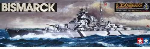 Tamiya Bismarck vokiečių mūšinis laivas 1/350 plastikinis rinkinys 78013