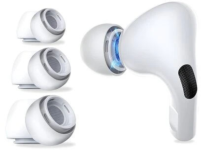 Ausinės Tech-Protect ausinių pagalvėlės AirPods Pro 1 / 2, dydžiai S / M / L – baltos spalvos (3 vnt.)