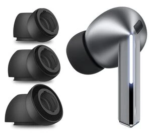 Tech-Protect ausinių pagalvėlės Samsung Galaxy Buds 3 Pro, dydžiai S / M / L – juodos (3 vnt.)