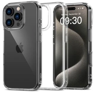 iPhone 16 Pro Max Tech-Protect Flexair Hybrid skaidrus dėklas telefonui