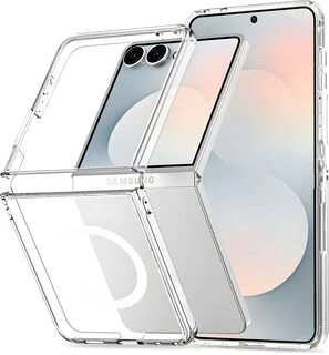 Dėklas TECH-PROTECT FLEXAIR HYBRID MAGSAFE GALAXY Z FLIP 8 SKAIDRUS