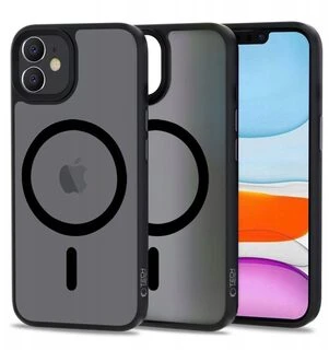 Tech-Protect MagMat MagSafe iPhone 11 – matinis dėklas telefonui, juodos spalvos