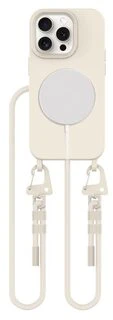 Tech-Protect MAGNECKLACE MagSafe iPhone 15 Pro telefono dėklas, smėlio spalvos