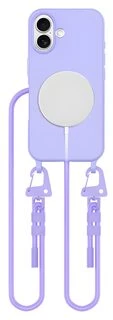 Tech-Protect MagNecklace MagSafe su dirželiu iPhone 16 – dėklas telefonui, violetinės spalvos