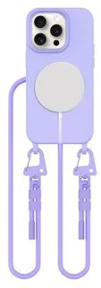 TECH-PROTECT MAGNECKLACE MagSafe iPhone 14 Pro telefono dėklas, levandų spalvos