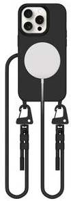 Tech-Protect MAGNECKLACE MagSafe iPhone 14 Pro telefono dėklas, juodos spalvos