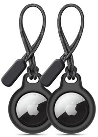 Tech-Protect Rough 2-pack AirTag – dėklas juodos spalvos