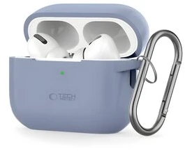 Dėklas Tech-Protect SILICONE HOOK AIRPODS Pro 1 / 2 ŠVIESIAI MĖLYNAS