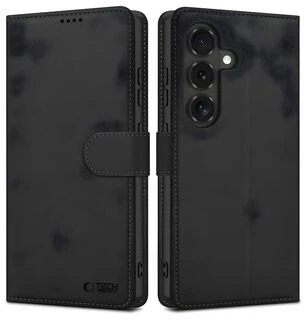 Dėklas TECH-PROTECT WALLET Samsung Galaxy S26 FE juodos spalvos