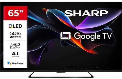 Sharp | 65HR7265E | 65 | Išmanusis televizorius | „Google TV“ | Juoda