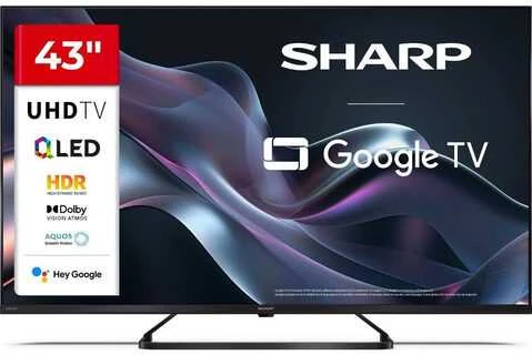Sharp | 43HP6265E | 43 | Išmanusis televizorius | „Google TV“ | UHD | Juoda