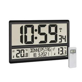 Laikrodžių radijas TFA TFA 60.4521.01 XL Radijo laikrodis su vidaus / lauko temperatūros