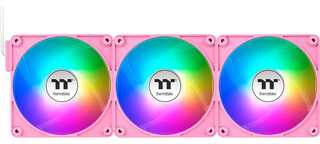 Thermaltake CT140 EX ARGB Sync kompiuterio aušinimo ventiliatorius burbulas rožinis 3 vnt.