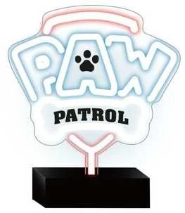 Plastrol Psi Patrol Neoninė LED lemputė su stovu Paw Patrol – logotipas OW-120146