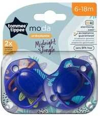 TOMMEE TIPPEE silikoniniai ortodontiniai čiulptukai MODA, 6-18 m., 2 vnt., 43338594