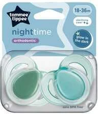 Tommee Tippee Silikoniniai čiulptukai Night Time 18-36 m 2 vnt. (43340094)