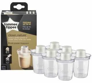 Tommee Tippee pieno ąsotis baltas 6 vnt (TT0083)