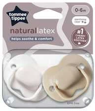 TOMMEE TIPPEE lateksiniai čiulptukai, apvalūs 0-6 mėn., 2 vnt., 433532