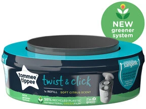 TOMMEE TIPPEE kasetė SANGENIC TWIST REFILL sauskelnių konteineriui, 1 vnt., 85100602