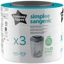 TOMMEE TIPPEE kasetė sauskelnių konteineriui 3vnt Sangenic simplee, 87033502
