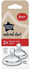 TOMMEE TIPPEE Natural Start žindukai tirštam skysčiui EASI-VENT, su sterilizavimo funkcija 2 vnt., 42214277