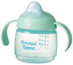 Gertuvė TOMMEE TIPPEE puodelis WEANING SIPPEE, 4 m+, 190ml, žalias, 44780301